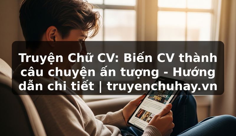 Truyện Chữ CV: Biến CV thành câu chuyện ấn tượng - Hướng dẫn chi tiết | truyenchuhay.vn